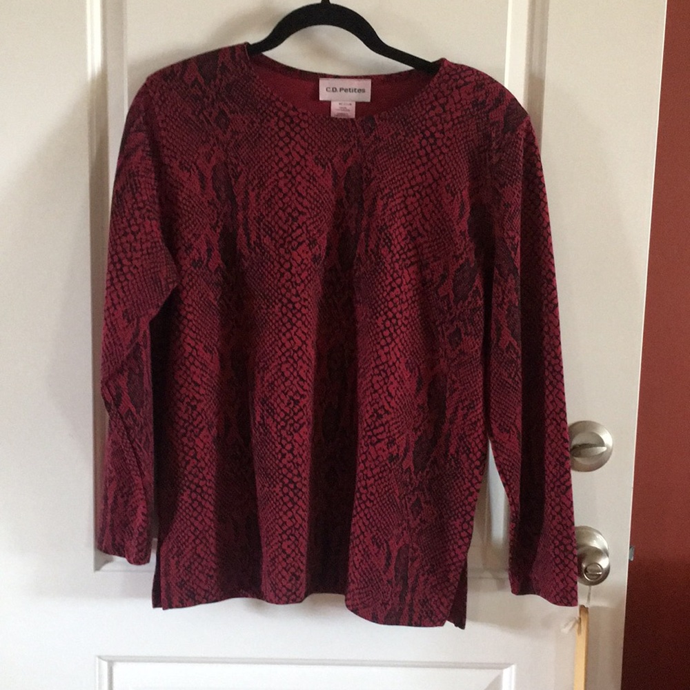 Women’s long sleeve tunic t shirt.